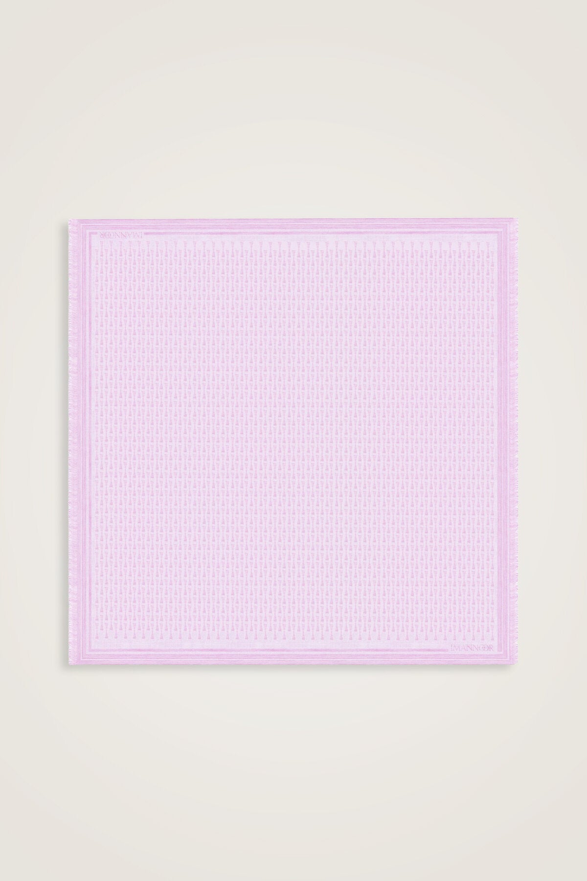 I Monogram Fuşya İpek Eşarp 140x140