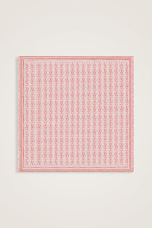I Monogram Kırmızı İpek Eşarp 140x140