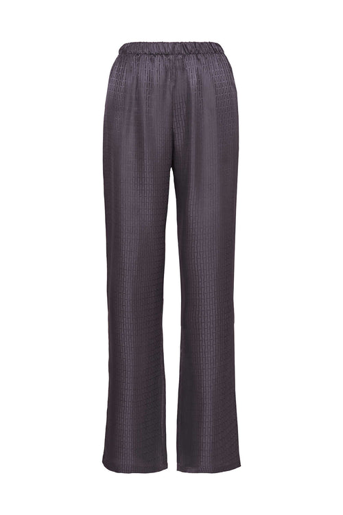 Iman I Antrasit İpek Pijama Pantolon