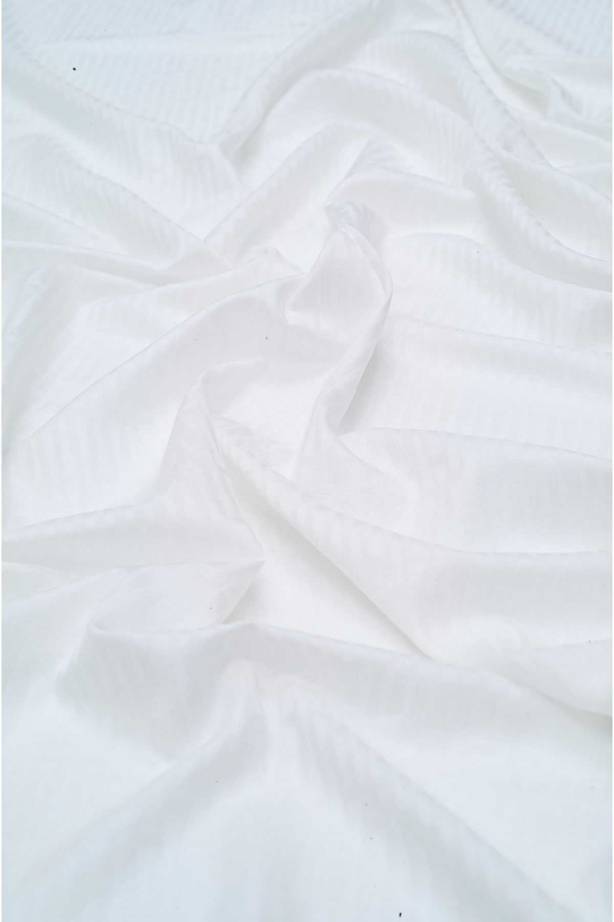 Iman I Beyaz İpek Şal 70x200