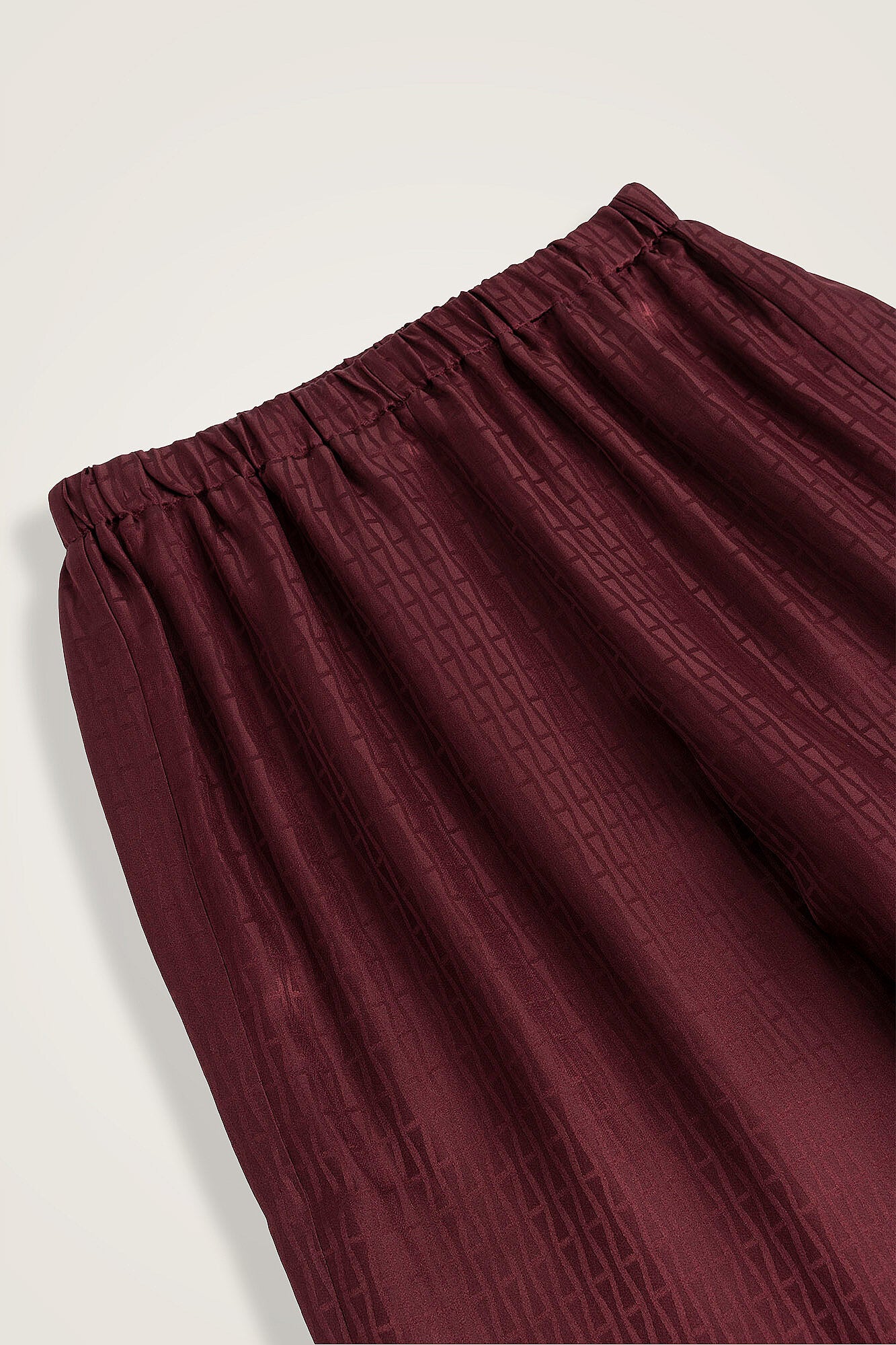 Iman I Bordo İpek Pijama Pantolon