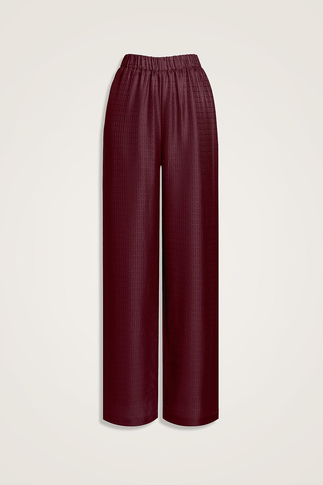 Iman I Bordo İpek Pijama Pantolon
