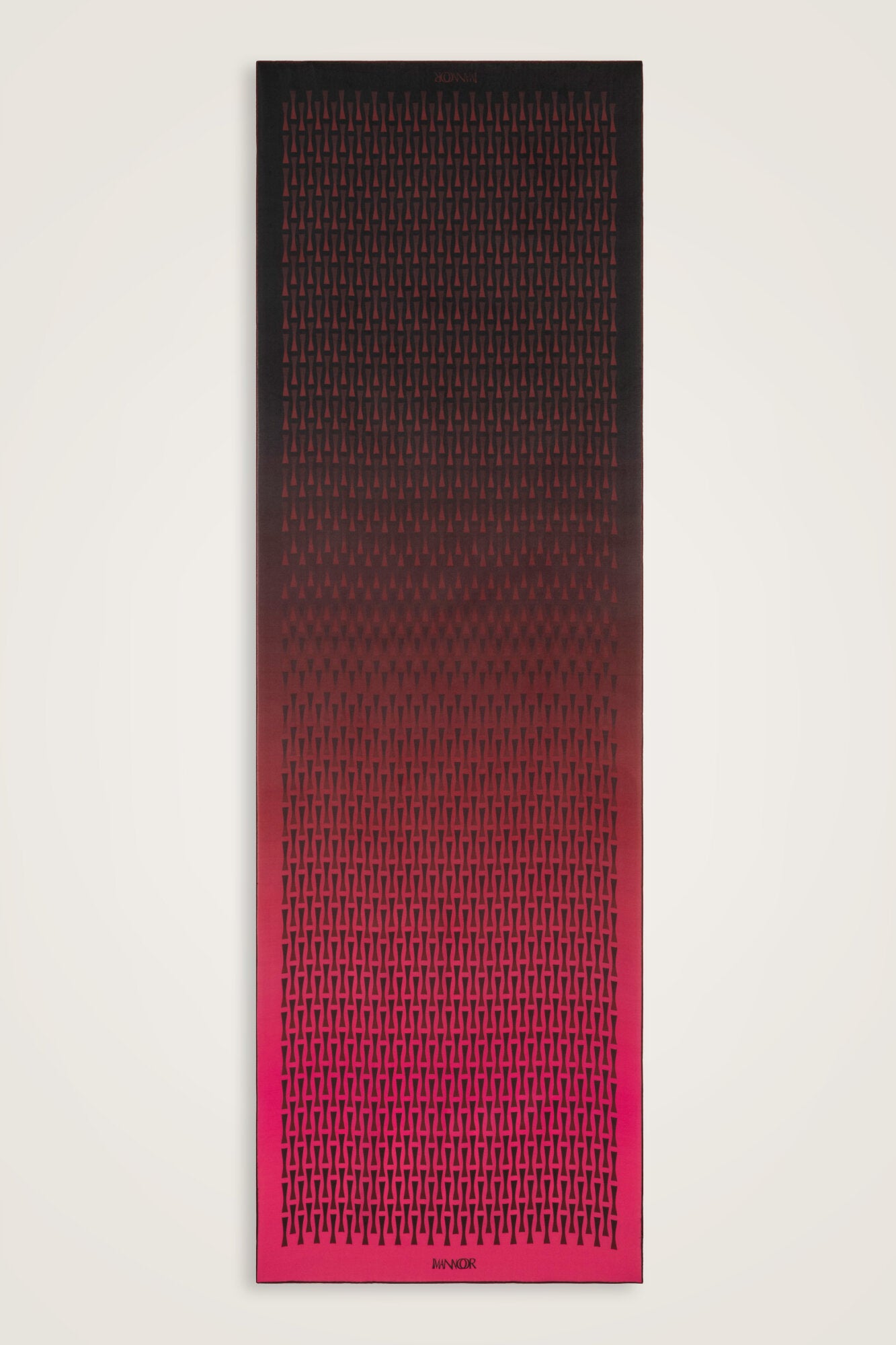 İman I Degrade Bordo İpek Şal 70x210