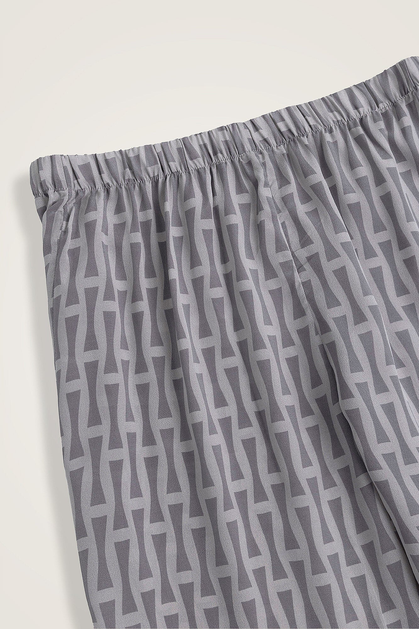 İman I Gri İpek Pantolon Pijama