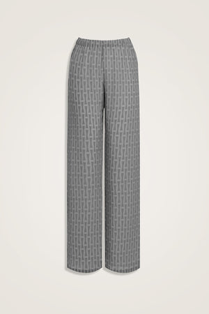 İman I Gri İpek Pantolon Pijama