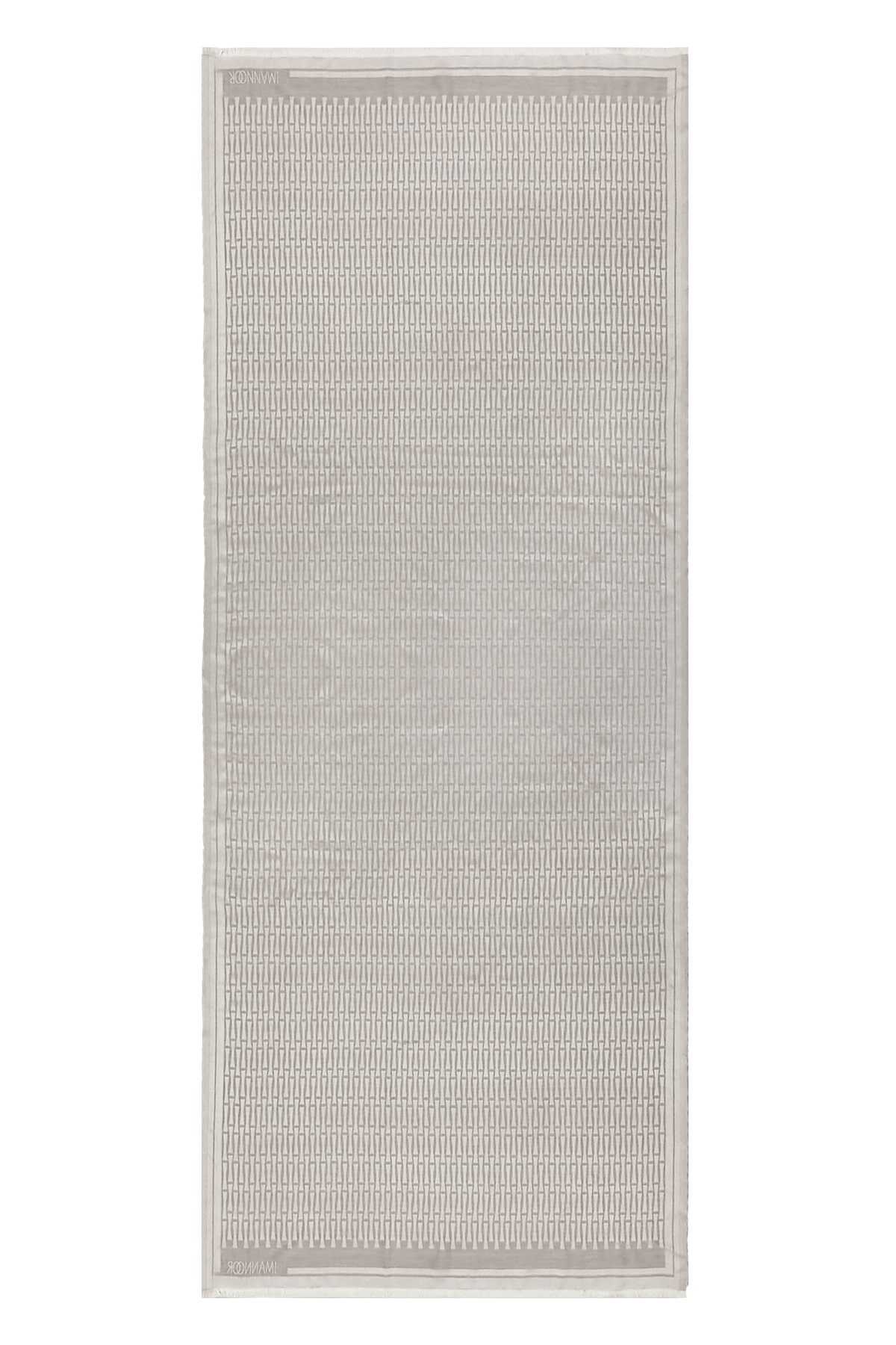 Iman I Gri Pamuk İpek Şal 80x200