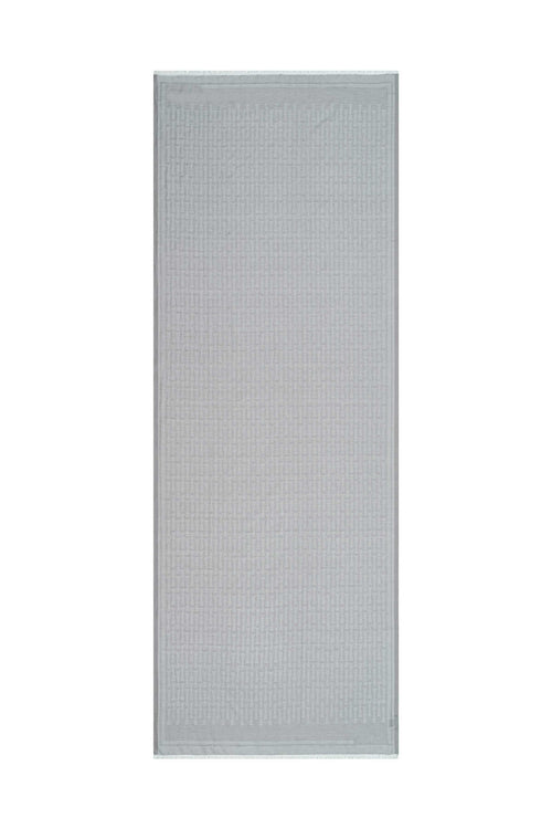 Iman I Gri Pamuk İpek Şal 80x210
