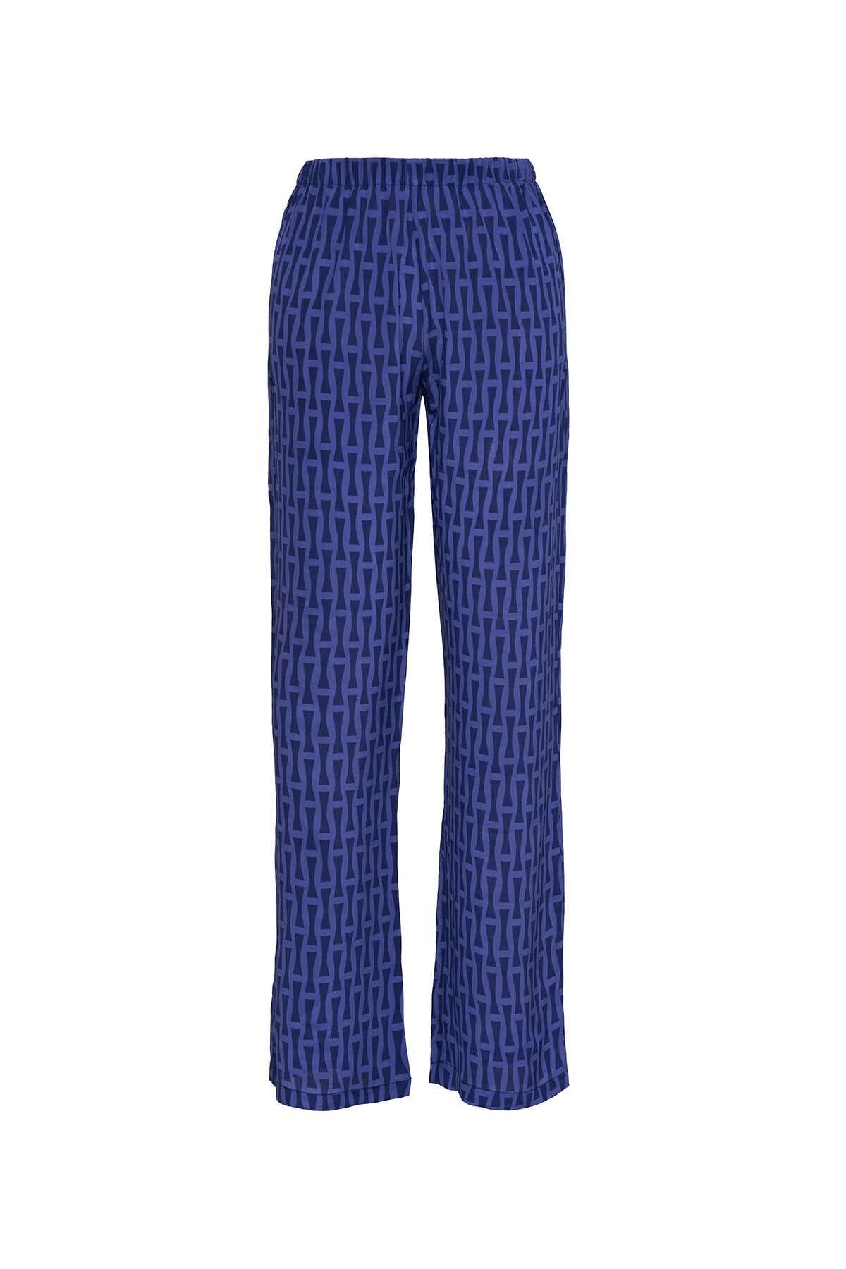 İman I İndigo İpek Pantolon Pijama