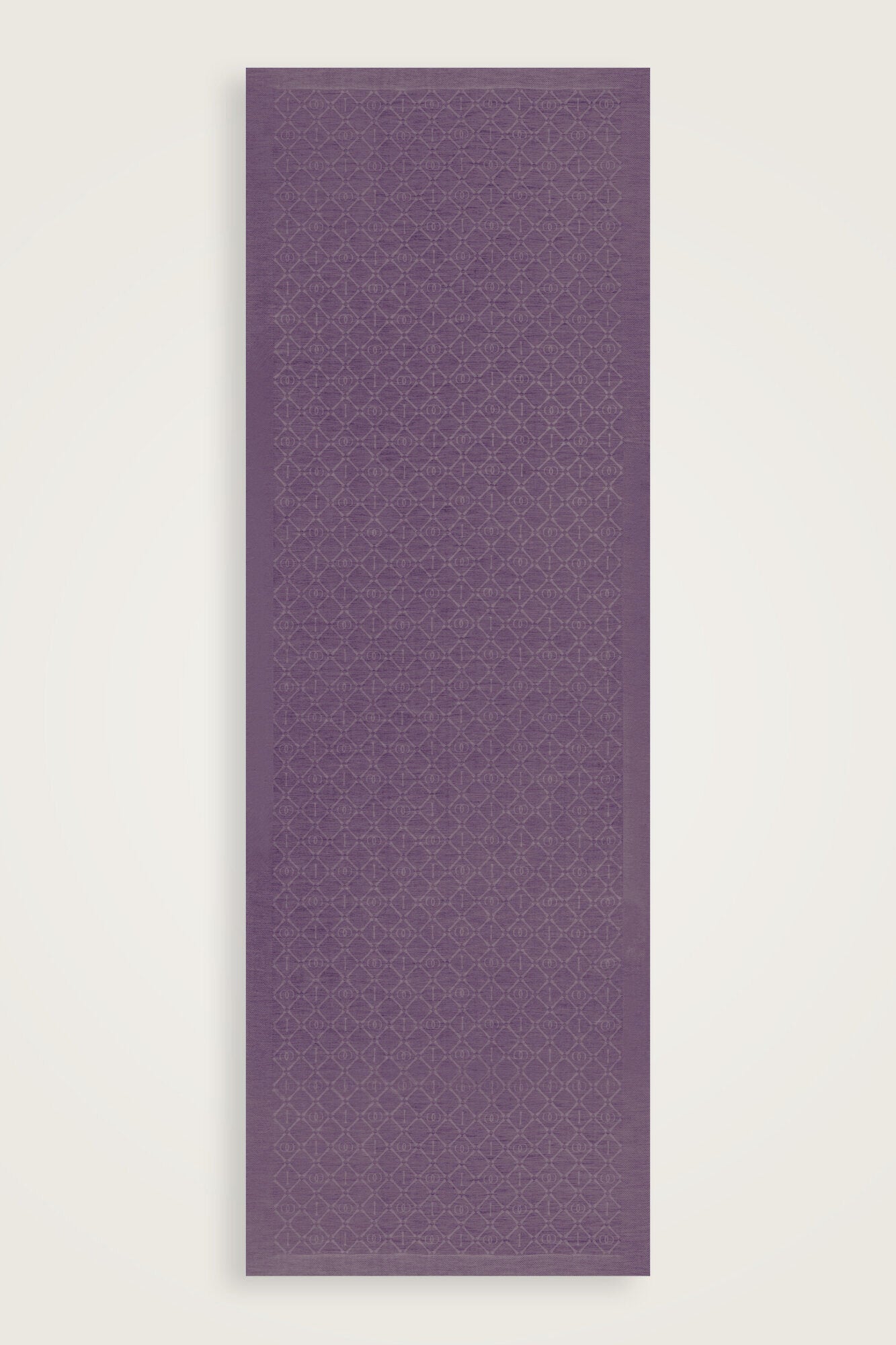 İman I Kafes Gri-Lila Tencel Pamuk İpek Şal 70x200