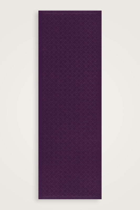 İman I Kafes Mor Tencel Pamuk İpek Şal 70x200