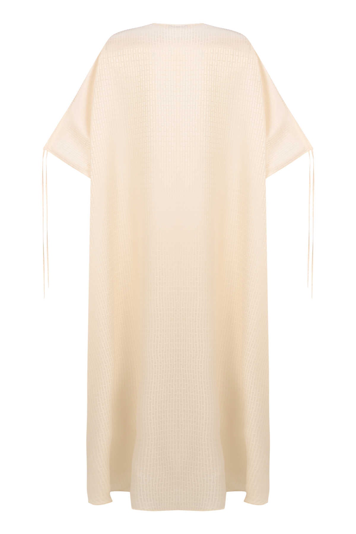 İman I Krem İpek Abaya