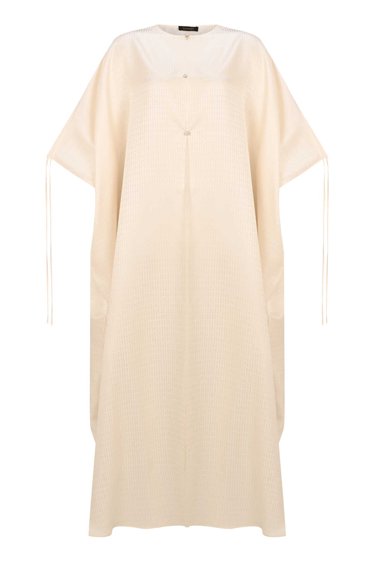 İman I Krem İpek Abaya