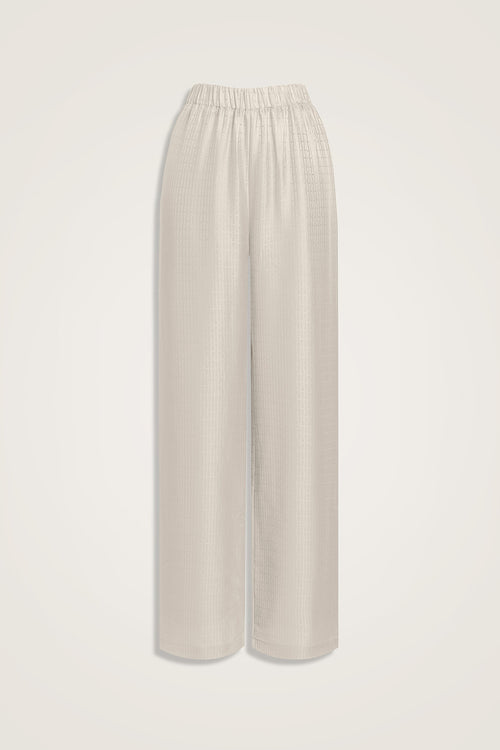 Iman I Krem İpek Pijama Pantolon