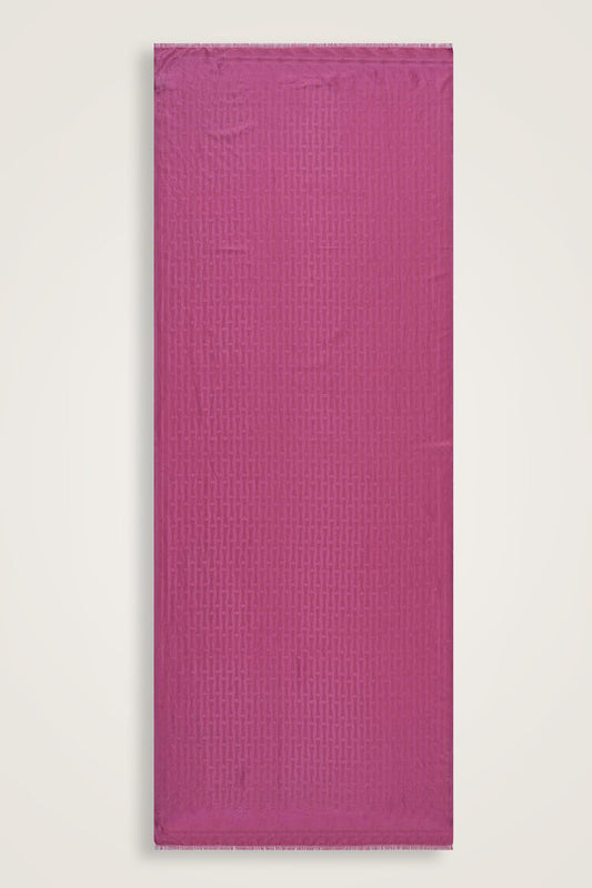 Iman I Pembe İpek Şal 70x200