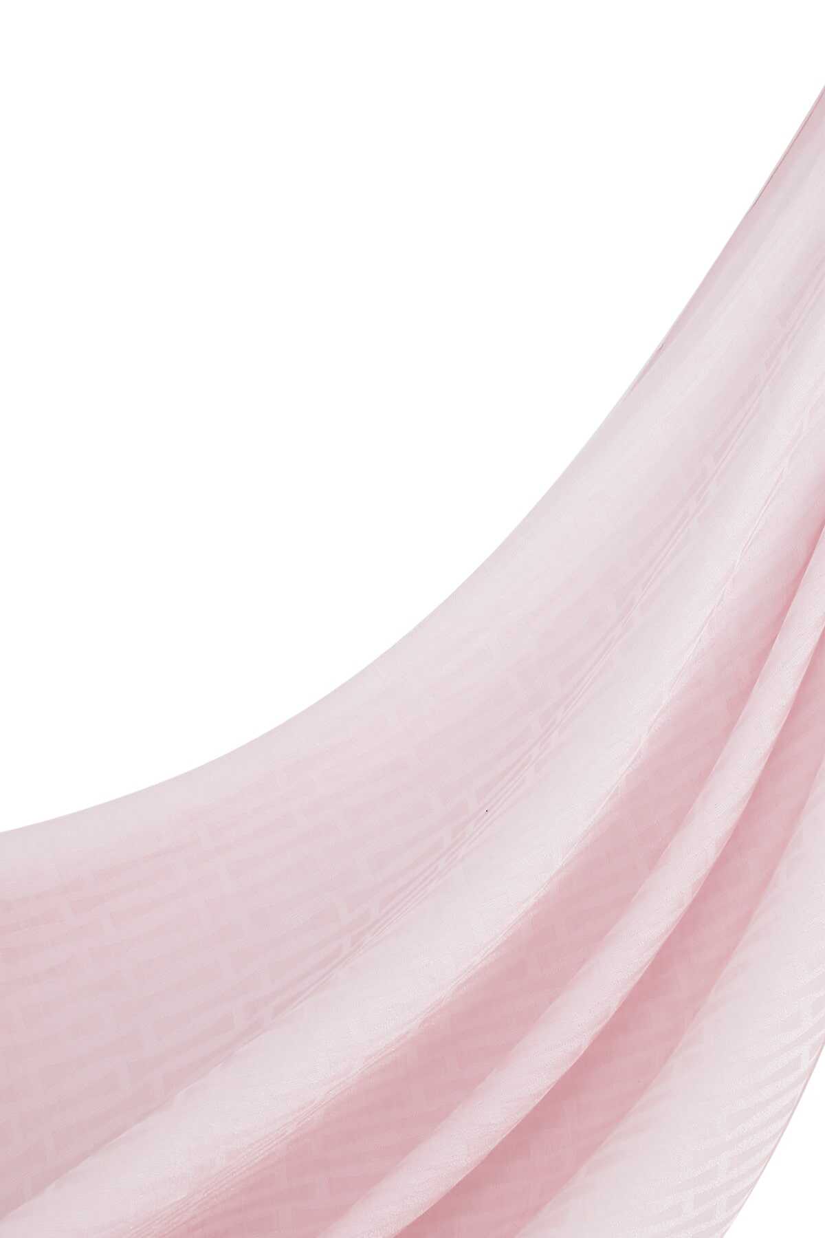 Iman I Pembe Koton İpek Şal 80x200