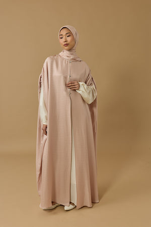 İman I Pudra İpek Abaya