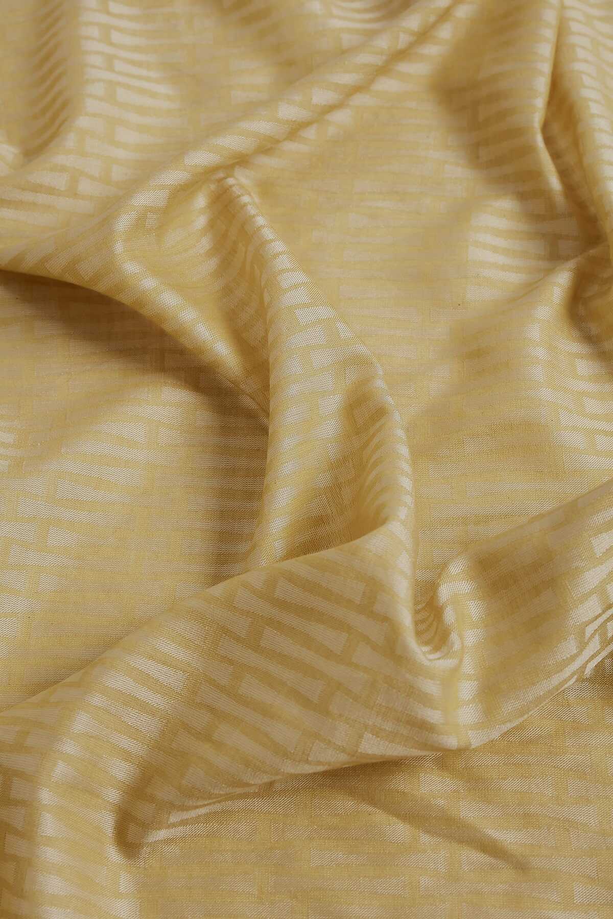 Iman I Sarı Pamuk İpek Şal 80x200