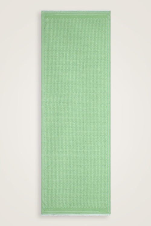 Iman I Yeşil Pamuk İpek Şal 80x200