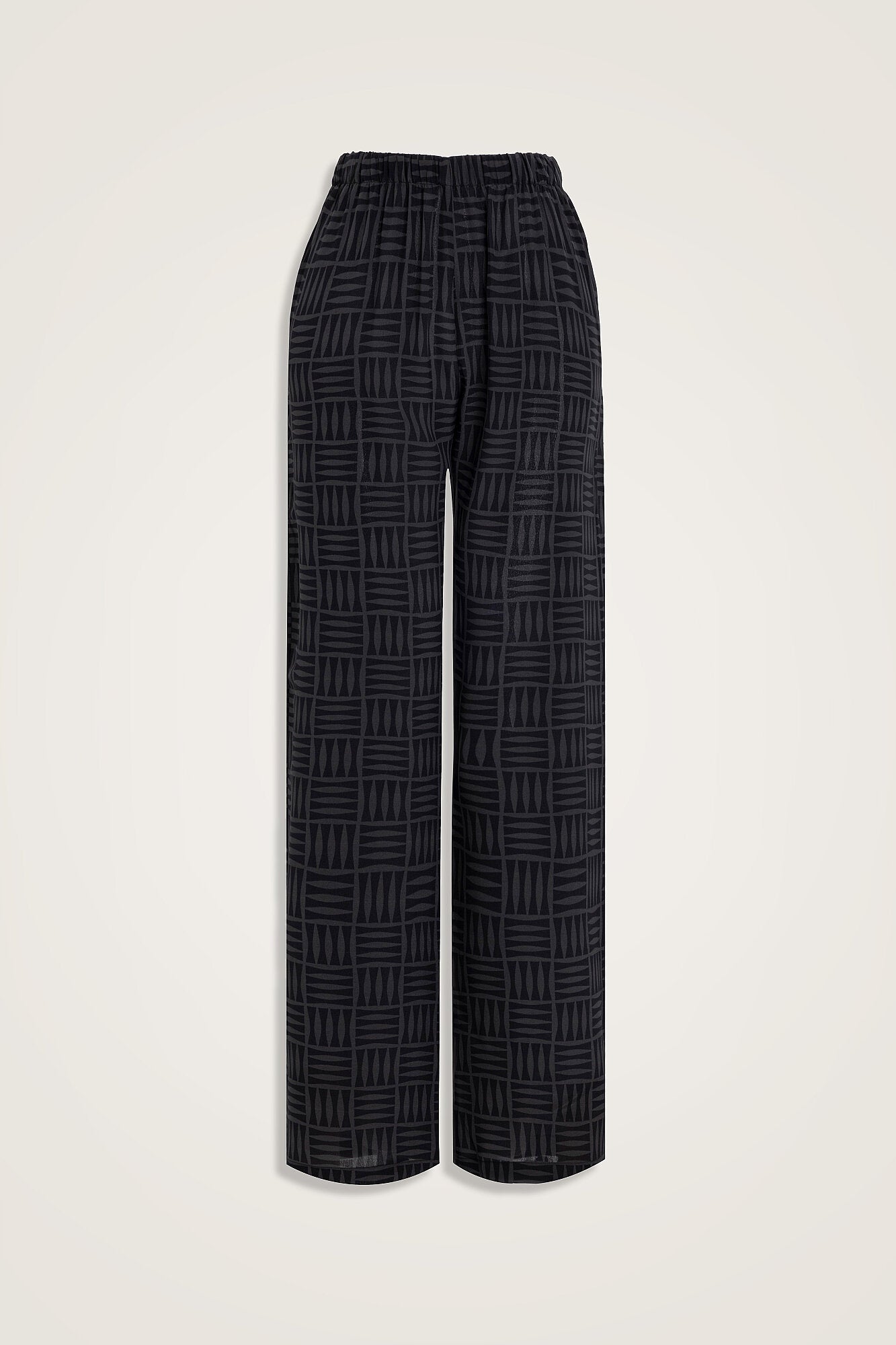 İman Kare Antrasit İpek Pantolon Pijama