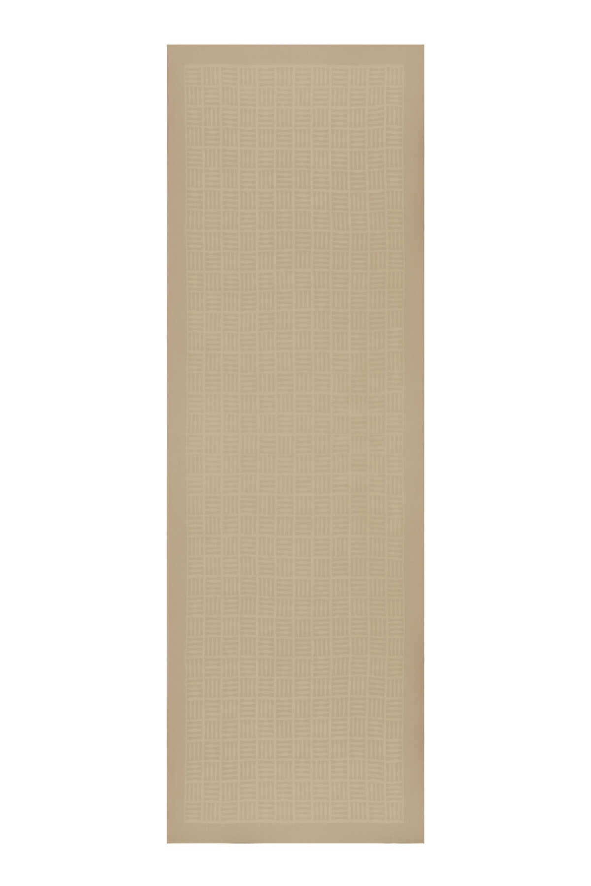 İman Kare Bej Pamuk İpek Şal 70x210