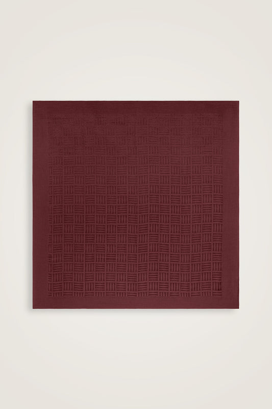 İman Kare Bordo Naia Eşarp 90x90