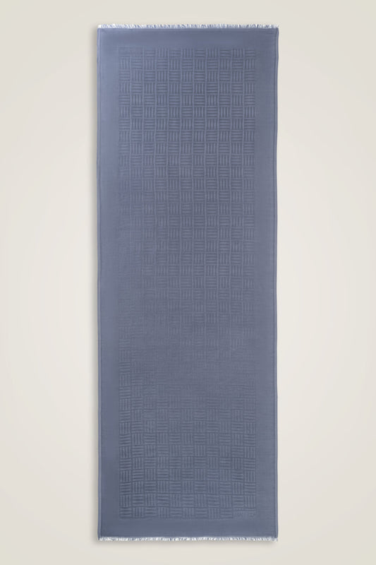 İman Kare Denim İpek Şal 70x200