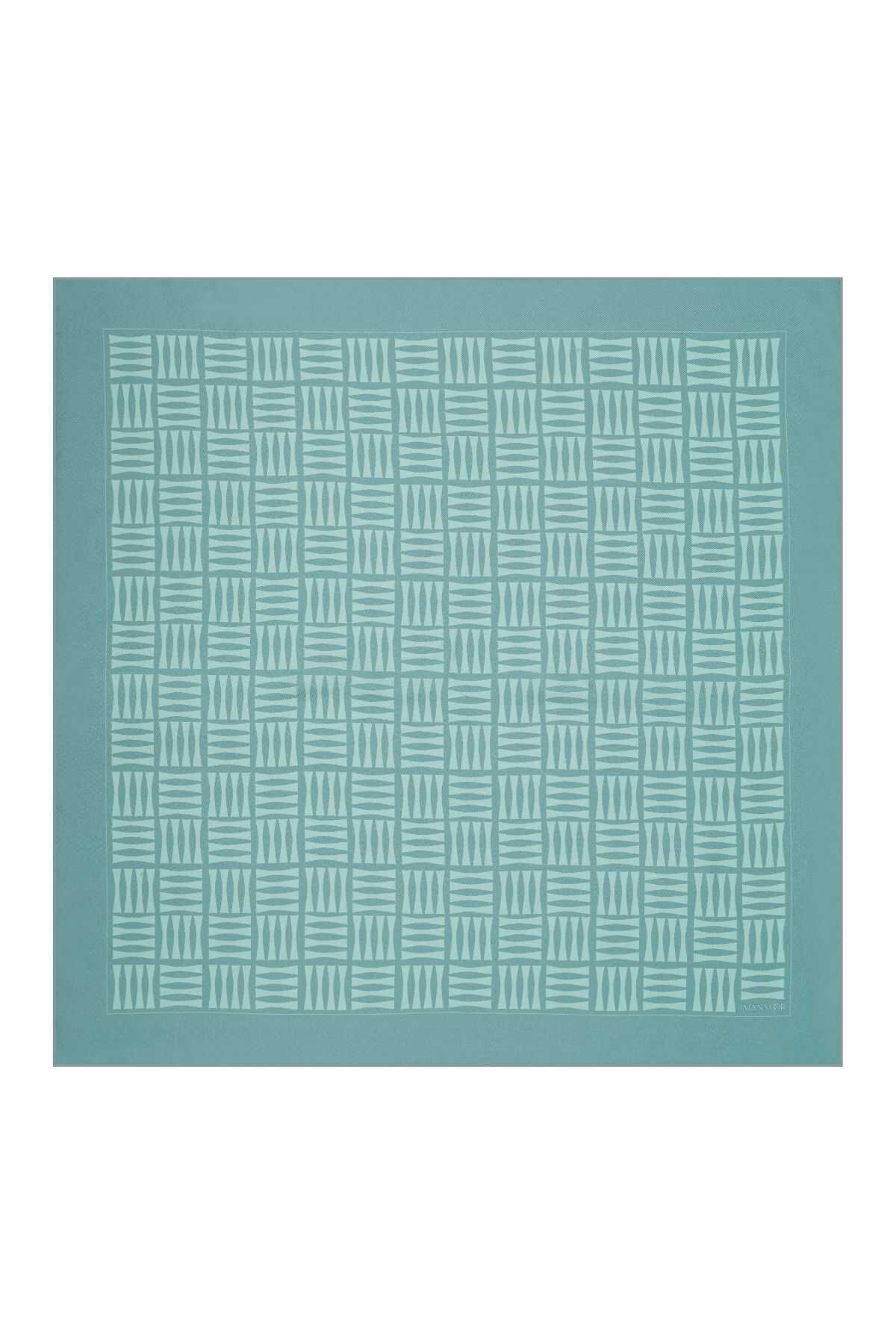 Iman Kare Mint Tivil İpek Eşarp 90x90