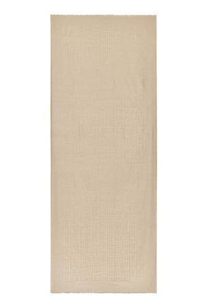 Iman Kare Bej İpek Şal 70x210