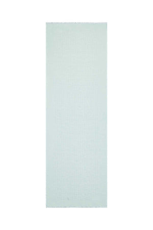 Iman Kare Mavi İpek Şal 70x200