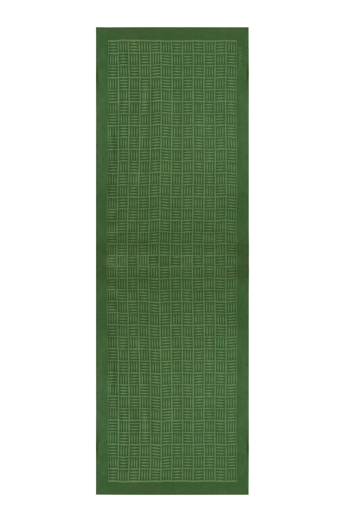 İman Kare Yeşil Pamuk İpek Şal 70x210