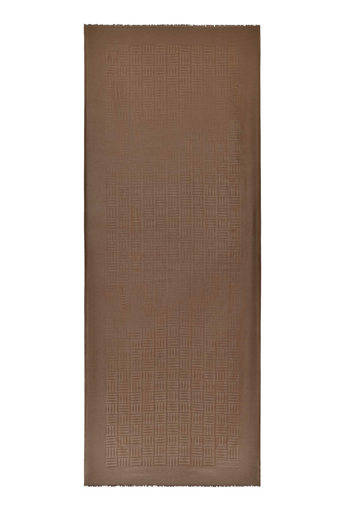 Iman Kare Vizon İpek Şal 70x210