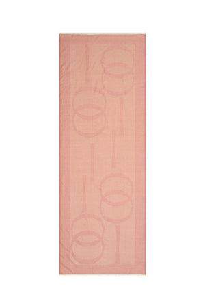 Imannoor Pembe Pamuk İpek Şal 80x210