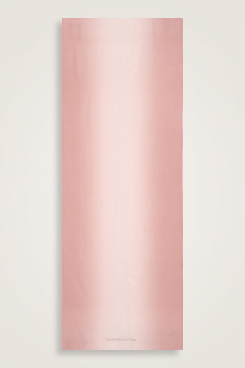 İmannoor x Rawdah Degrade Pembe Krep İpek Şal 70x210