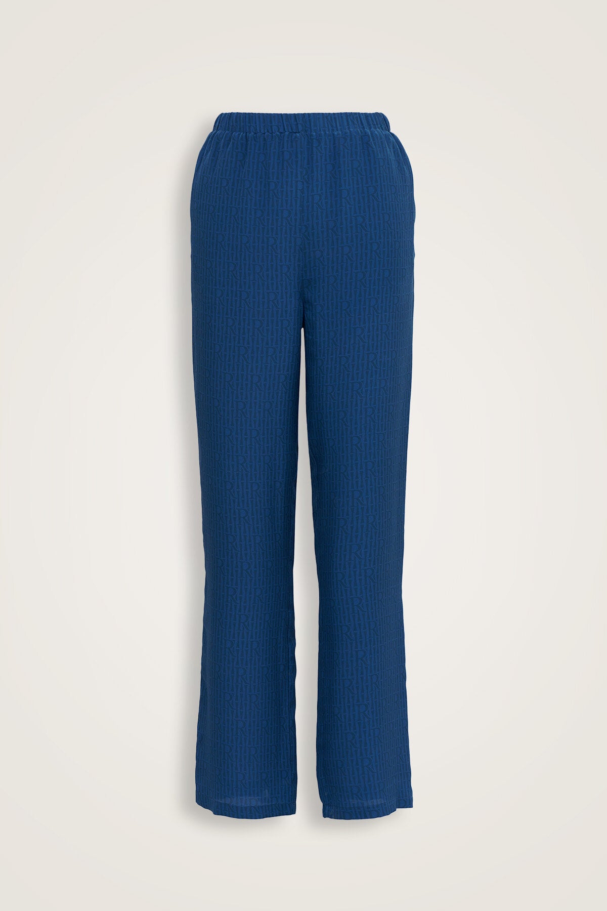 İmannoor x Rawdah Monogram Saks İpek Pantolon