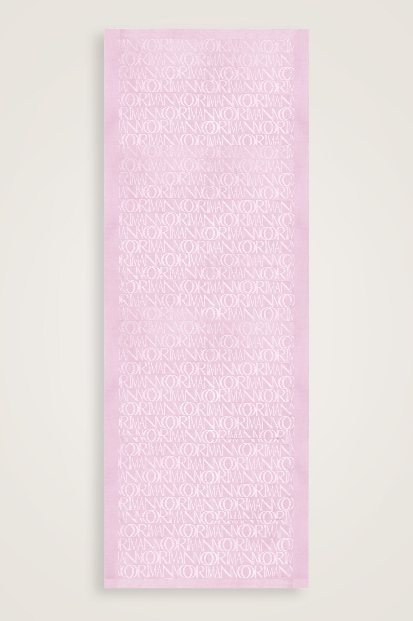 Monogram İmza Açık Pembe Shiny Jakar Şal 70x200
