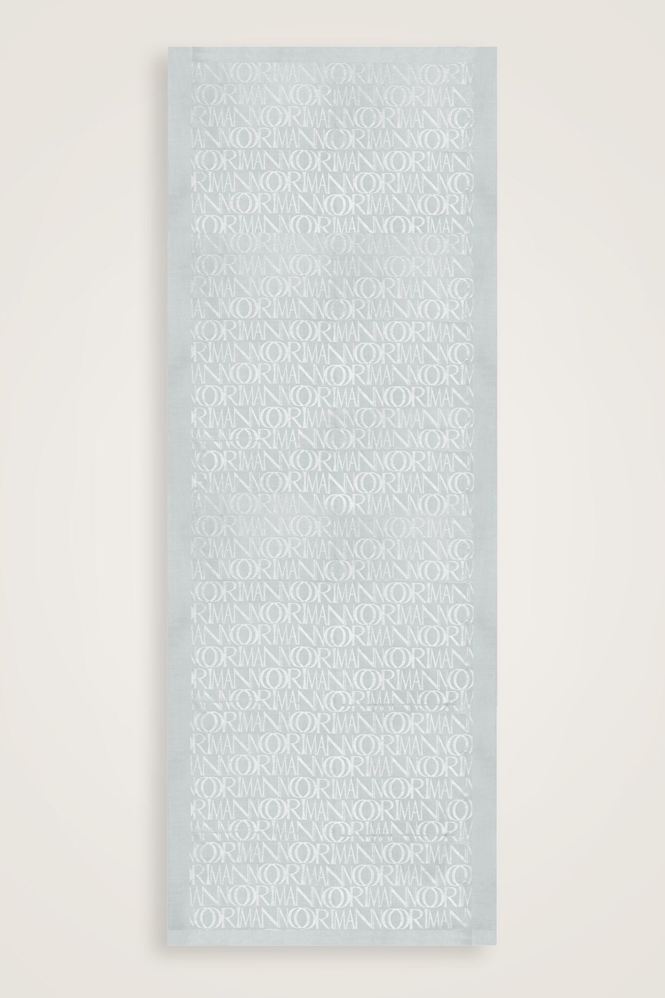 Monogram İmza Gümüş Shiny Jakar Şal 70x200