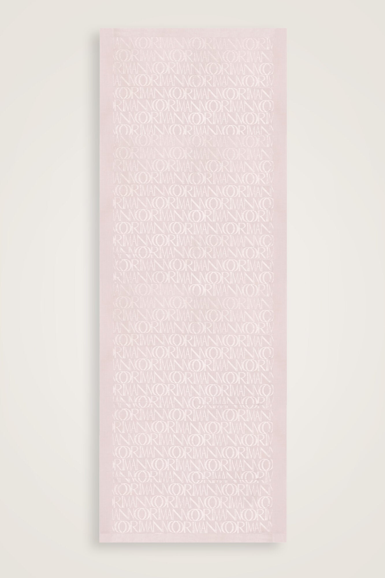 Monogram İmza Krem Shiny Jakar Şal 70x200