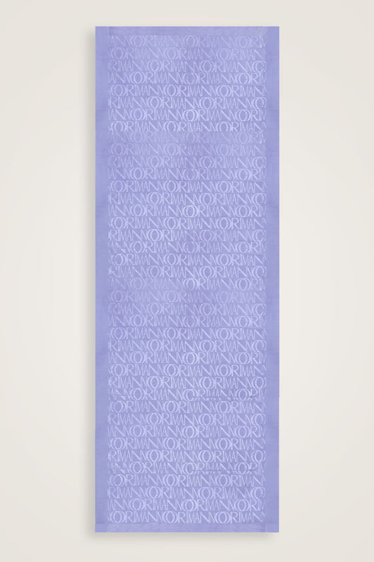 Monogram İmza Lavanta Shiny Jakar Şal 70x200