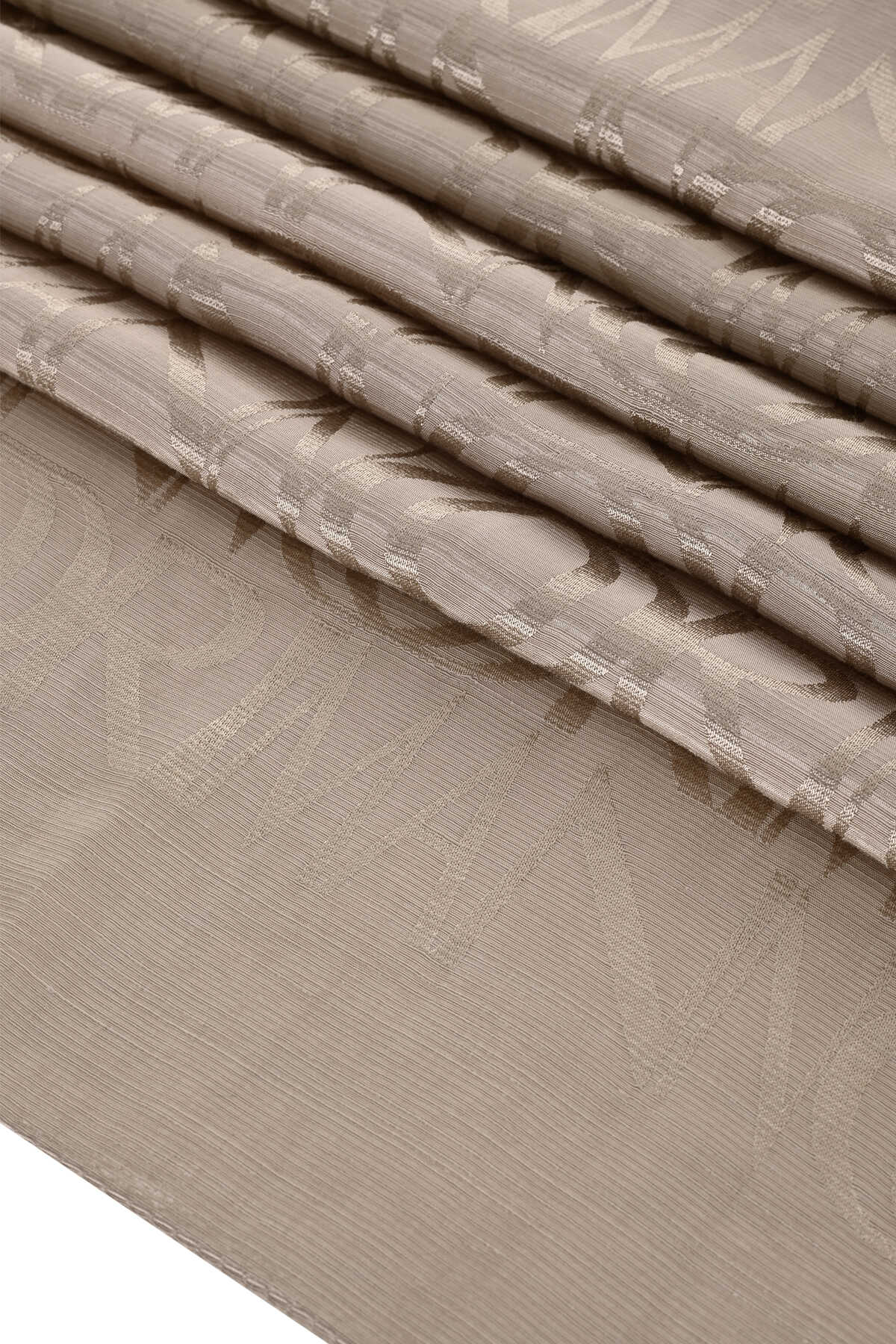 Monogram İmza Taş Rengi Shiny Jakar Şal 70x200