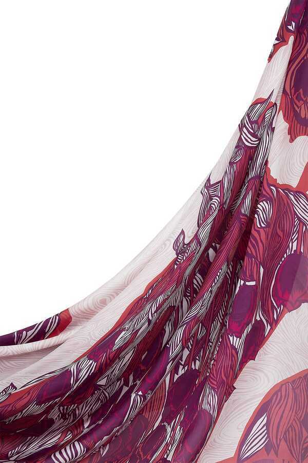 İstanbul Pembe İpek Eşarp 140x140