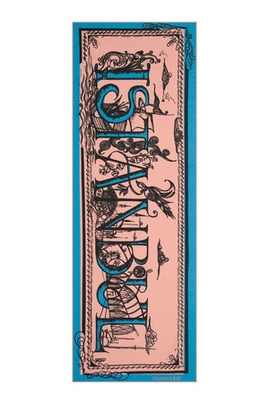 İstanbul Somon Koton Şal 70x210