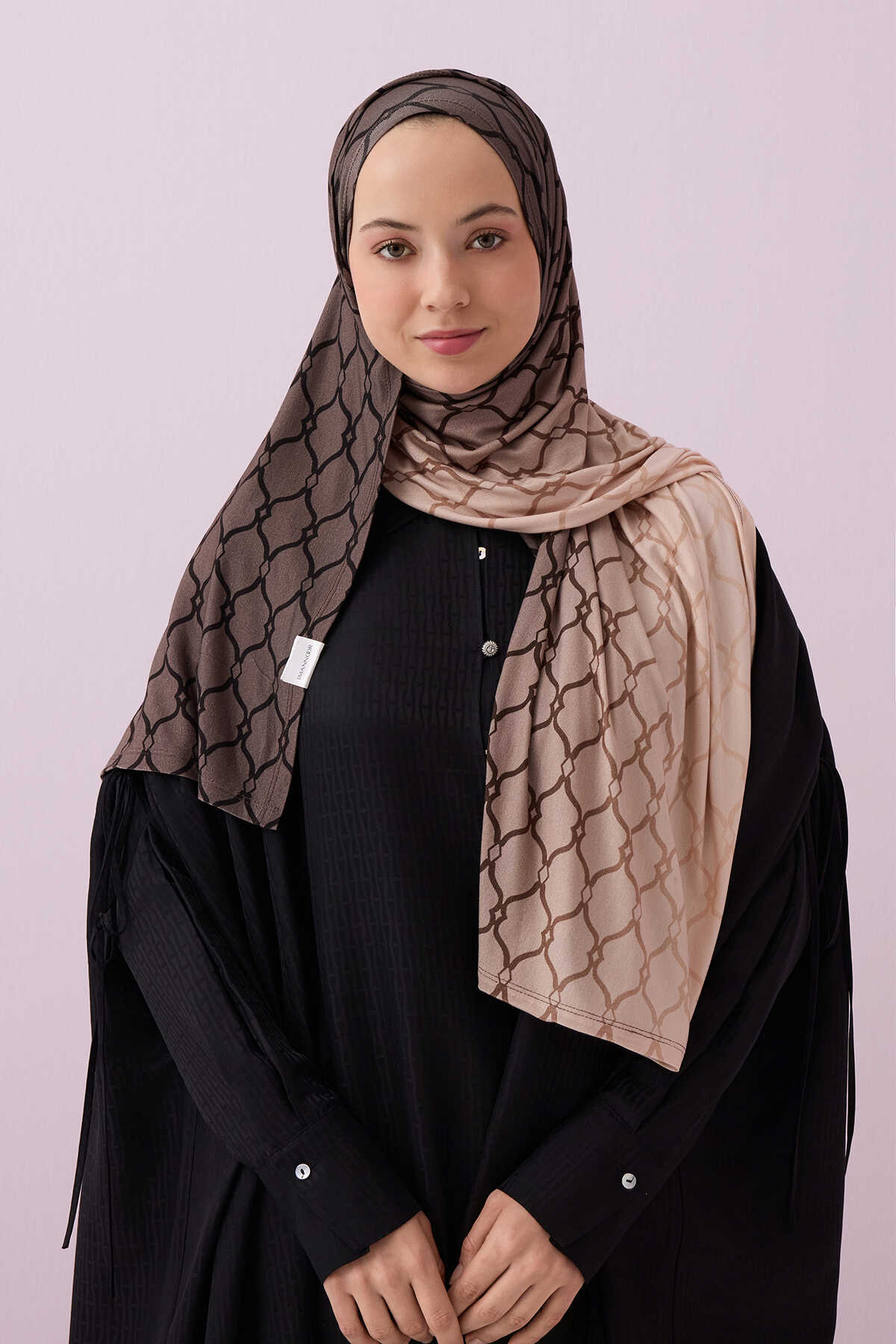 Kafes Gri Degrade Supreme Şal 70x175