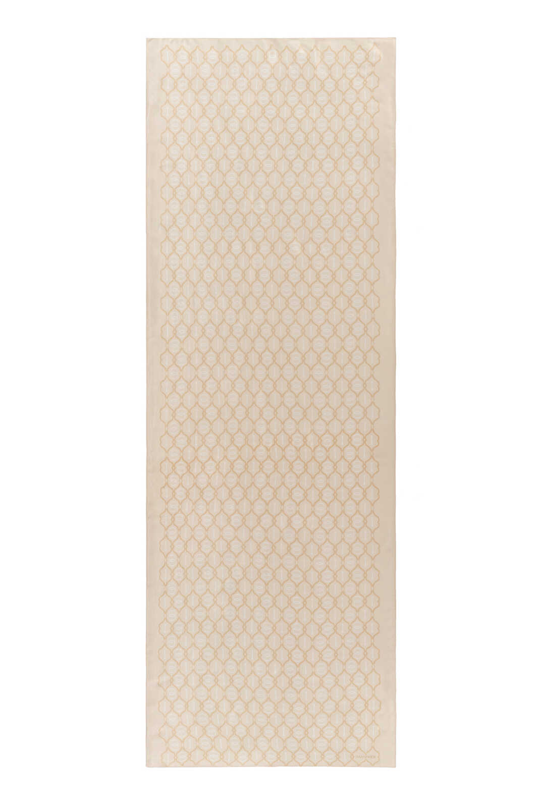 Kafes Krem Parlak Floş Viskon Şal 70x210