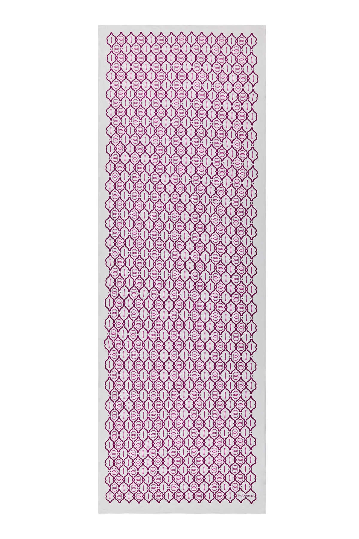 Kafes Pembe Floş Viskon Şal 70x210