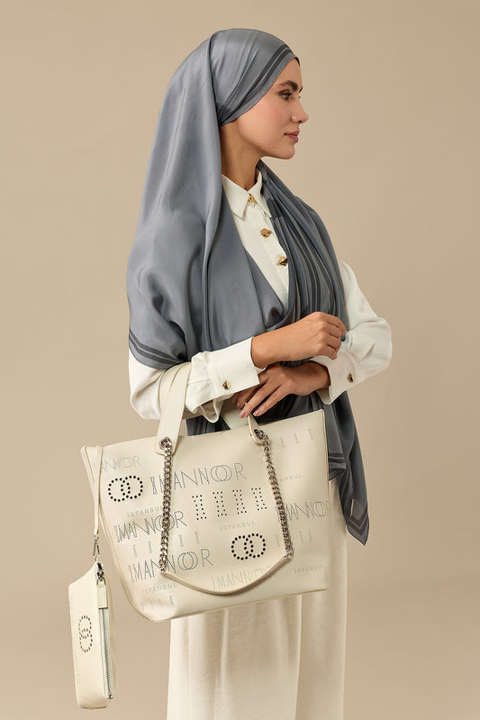 Kapsül Monogram Kemik Kol Çantası