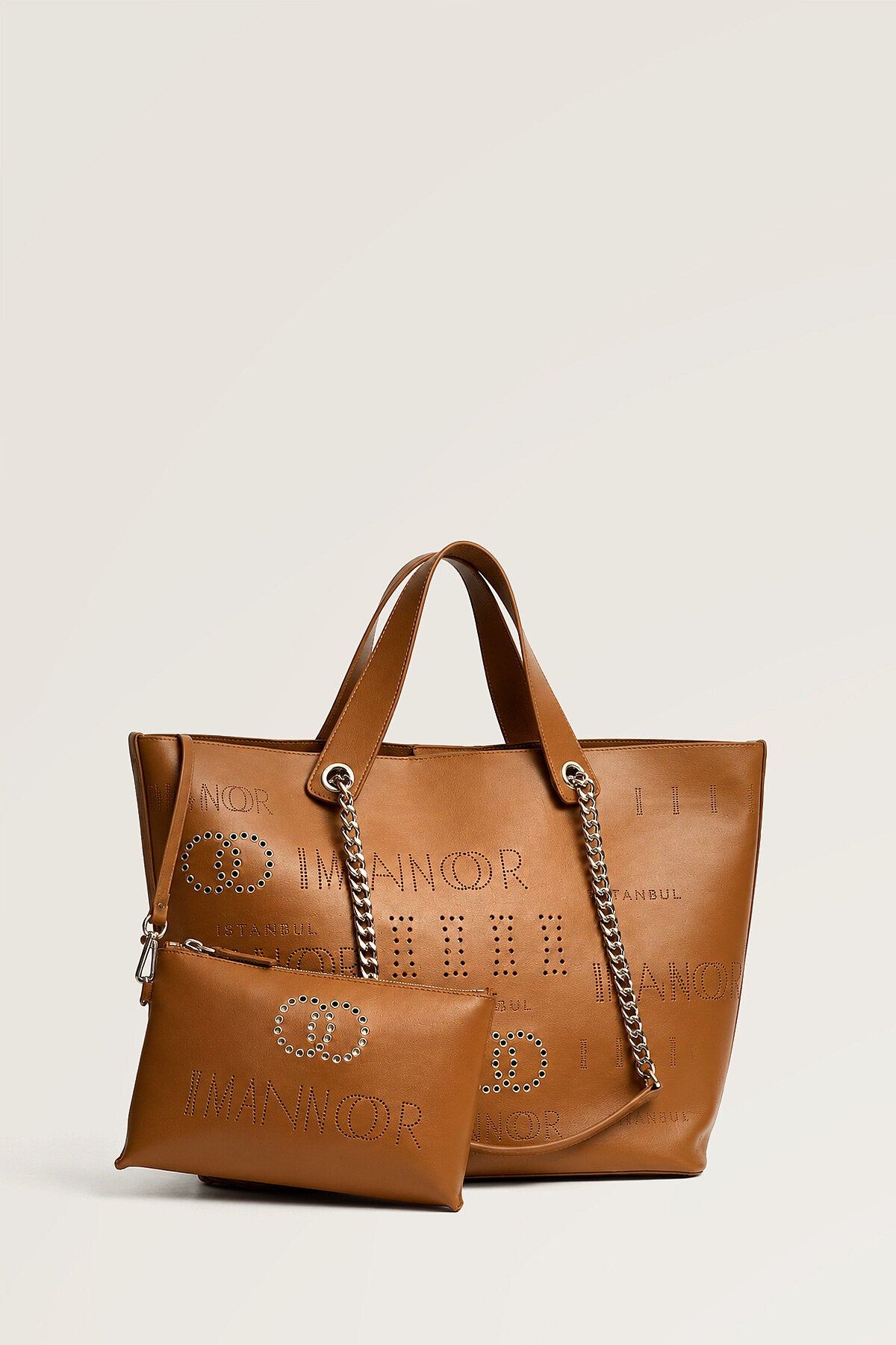 Kapsül Monogram Taba Kol Çantası