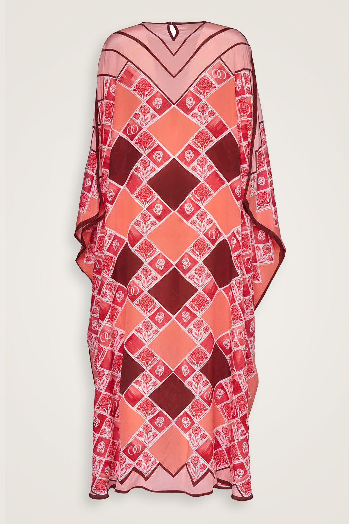 Karanfil Kutusu Bordo İpek Kaftan