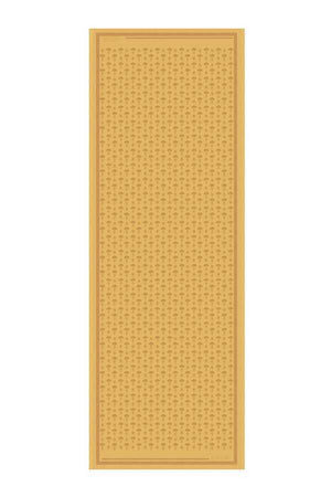 Karanfil Monogram Altın İpek Şal 68x200