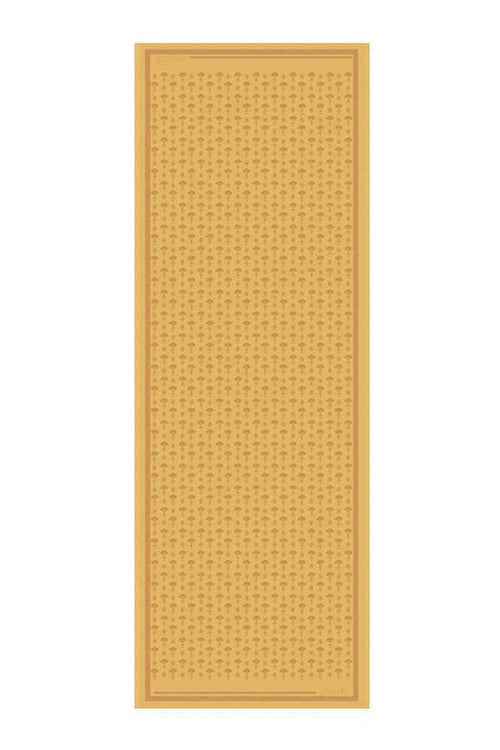 Karanfil Monogram Altın İpek Şal 68x200