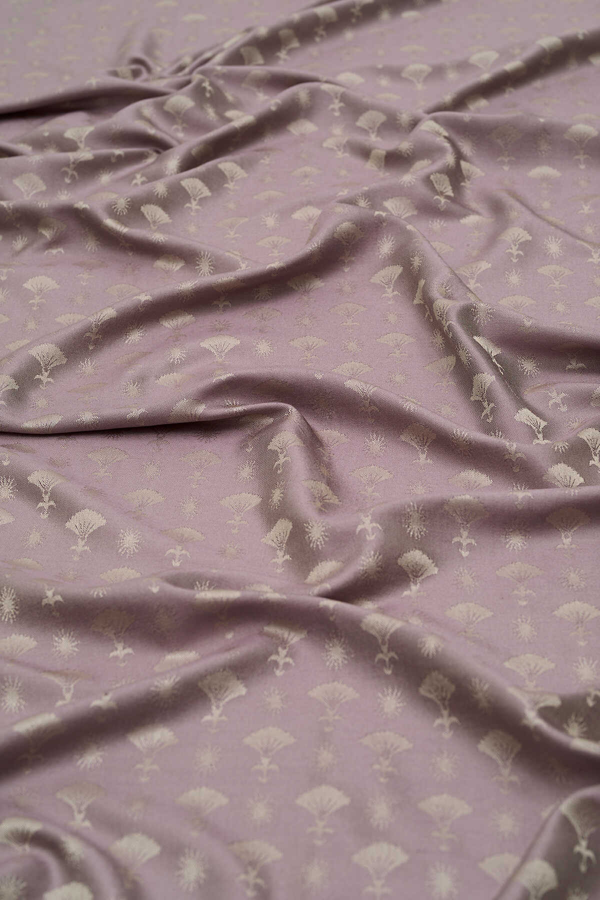 Karanfil Monogram Lila İpek Şal 70x200